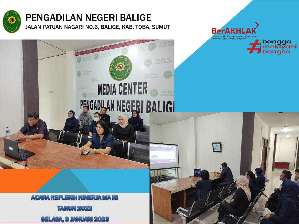 Acara Refleksi Kinerja Mahkamah Agung RI Tahun 2022